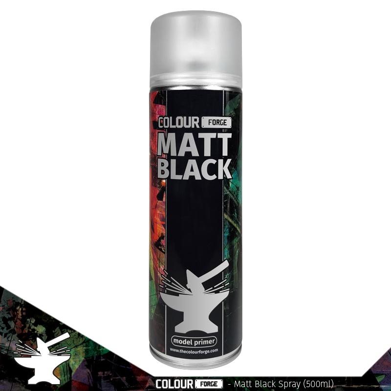 Colour Forge Matt Black Spray (500ml)